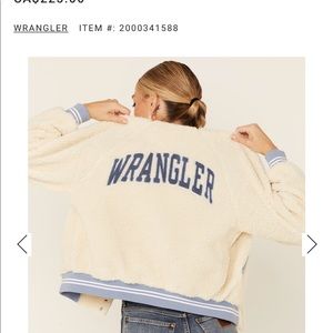 NWT Wrangler Sherpa Bomber